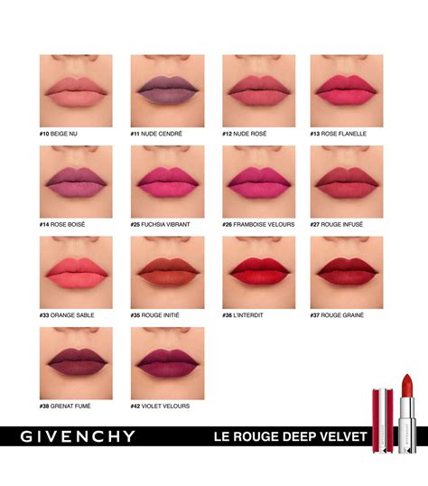 givenchy le rouge deep velvet 25|givenchy rouge interdit lipstick.